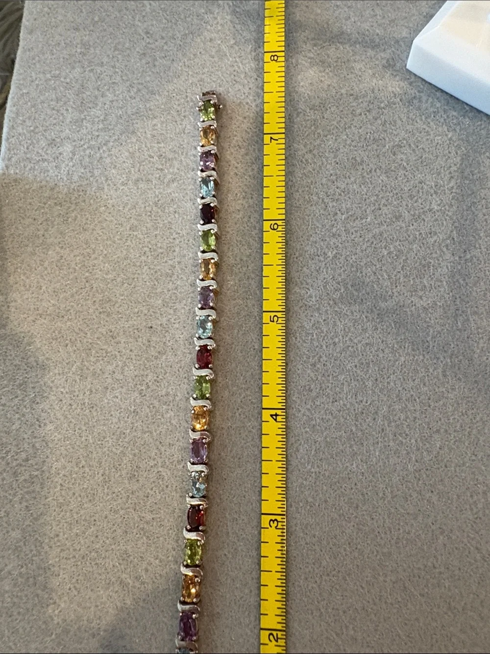 Multicolor Gemstone Tennis Bracelet - Women Jewelry